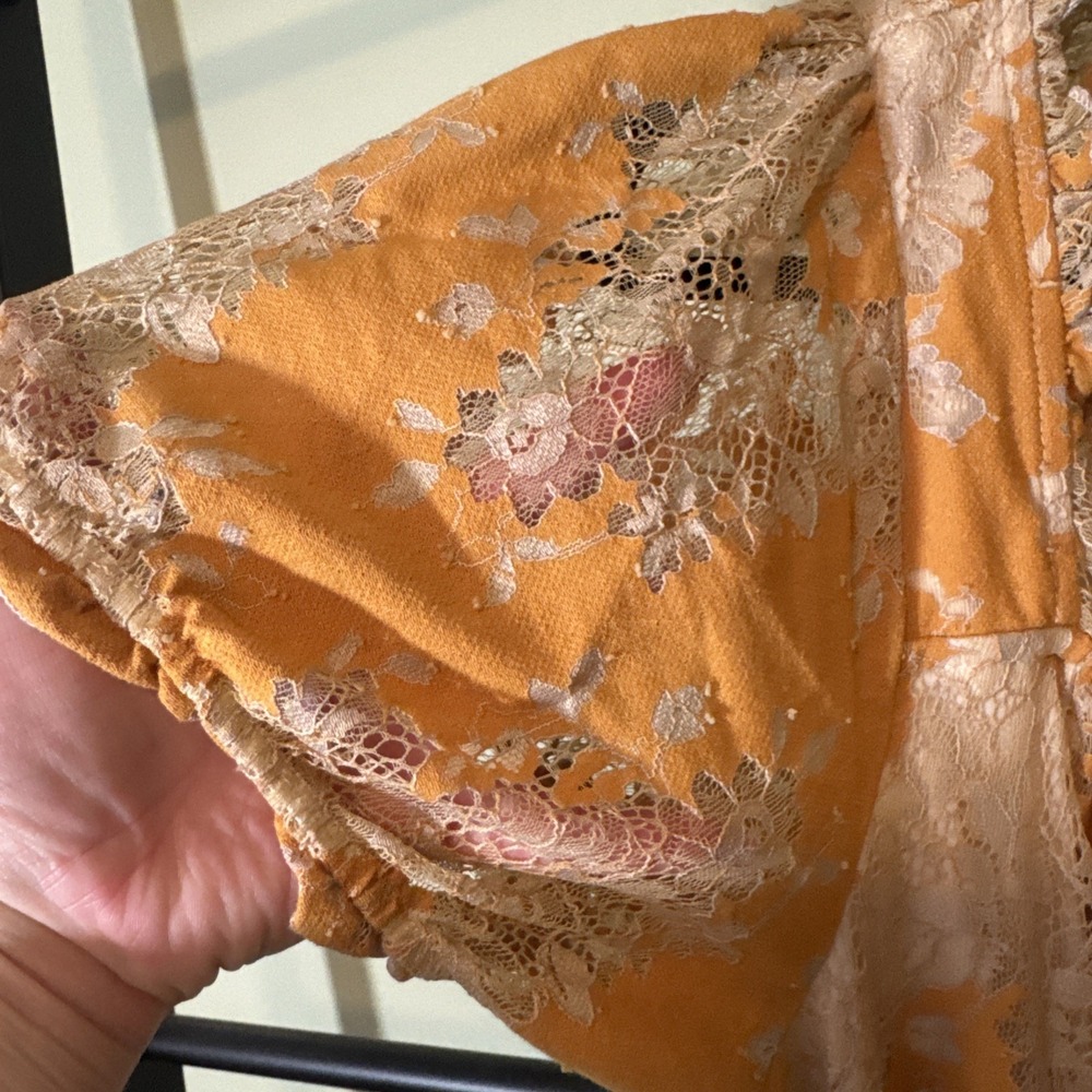Torrid Mini Two Tone Lace Tiered Babydoll Dress Women's Size XL With Pockets! - Picture 7 of 11
